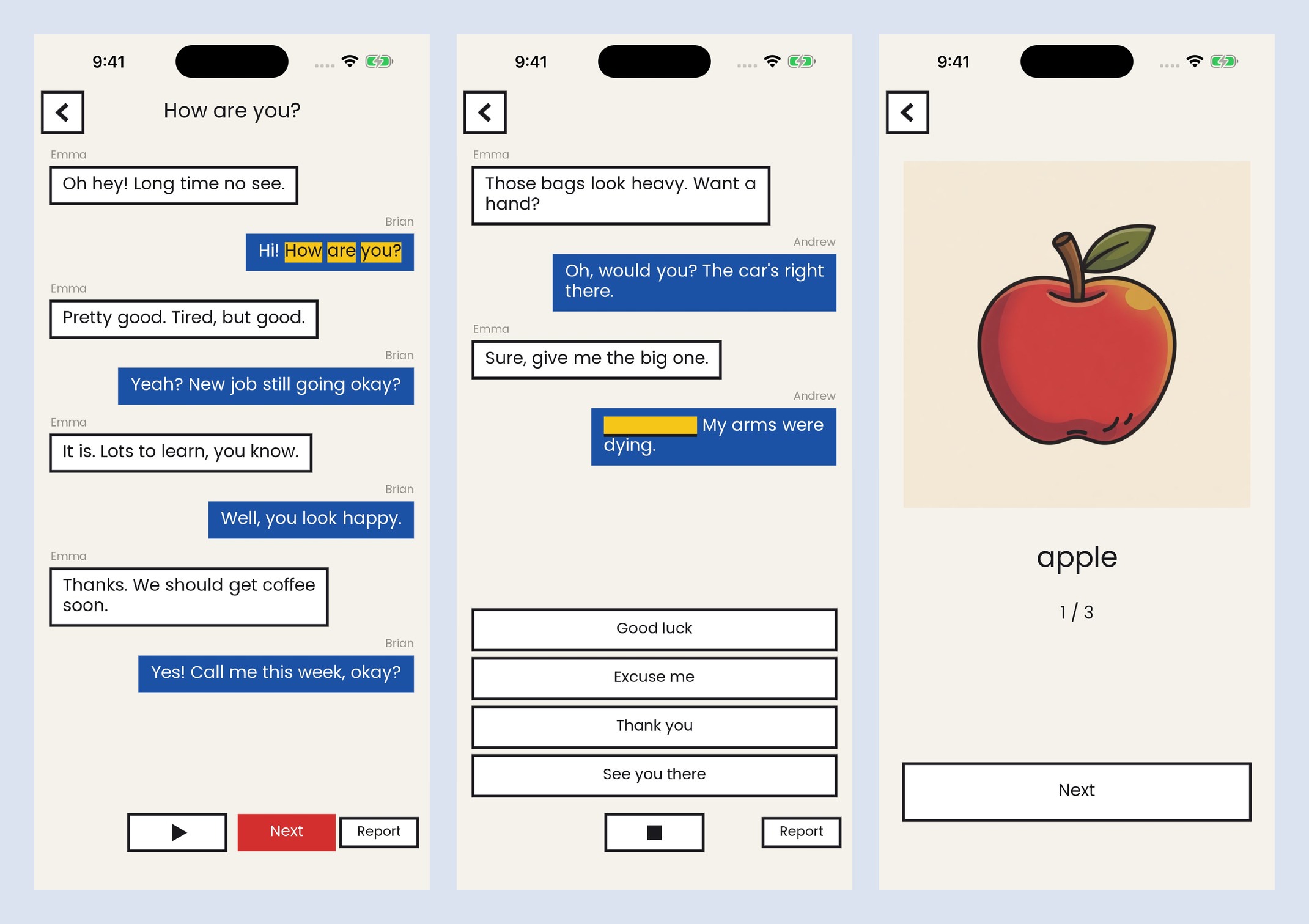 Preview of Cue — English by Dialogue